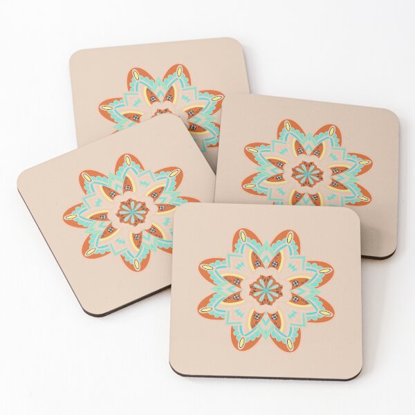 Item preview, HOT CINNAMON MANDALA WITH LIGHT COLORS designed and sold by Warenae.