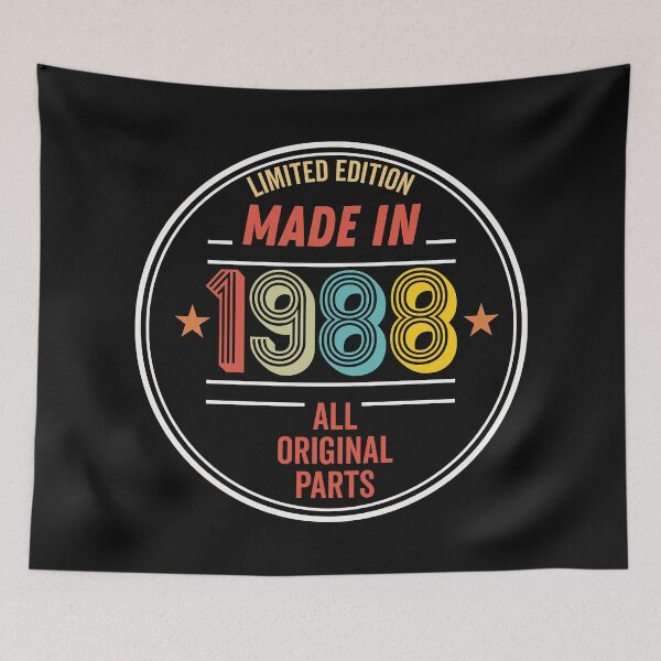 Item preview, Limited Edition Made In 1988 All Original Parts - Funny Vintage Years Old Birthday Gifts. designed and sold by ALITOPRINCE.