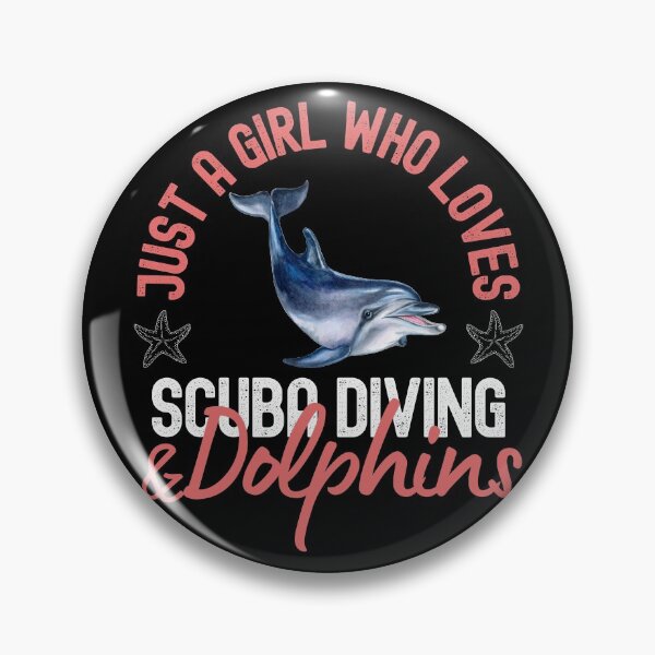 Item preview, Just A Girl Who Loves Scuba Diving And Dolphins designed and sold by StudioAquaLumos.