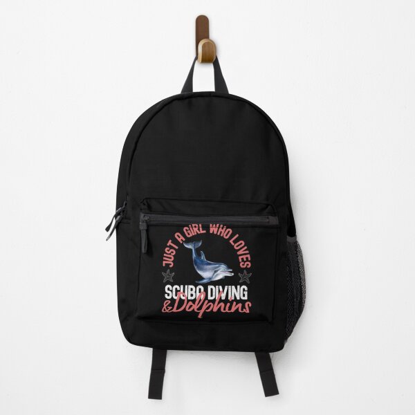 Item preview, Just A Girl Who Loves Scuba Diving And Dolphins designed and sold by StudioAquaLumos.