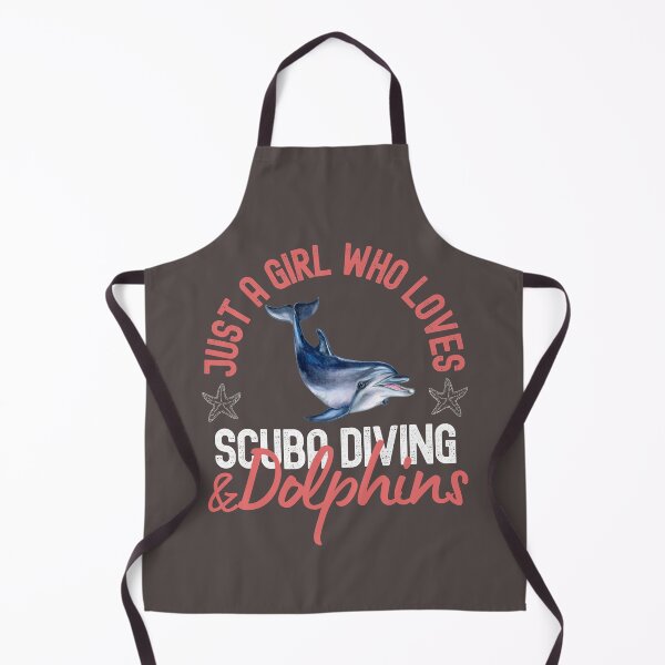 Item preview, Just A Girl Who Loves Scuba Diving And Dolphins designed and sold by StudioAquaLumos.