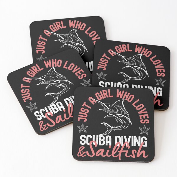 Item preview, Just A Girl Who Loves Scuba Diving And Sailfish designed and sold by StudioAquaLumos.