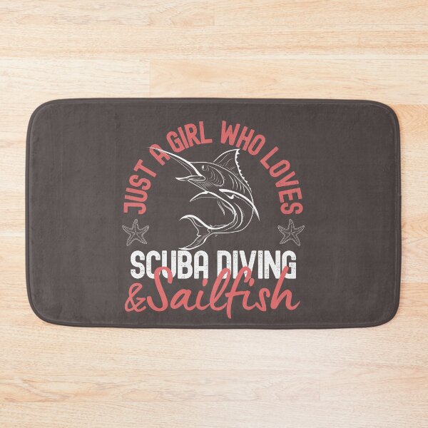 Item preview, Just A Girl Who Loves Scuba Diving And Sailfish designed and sold by StudioAquaLumos.