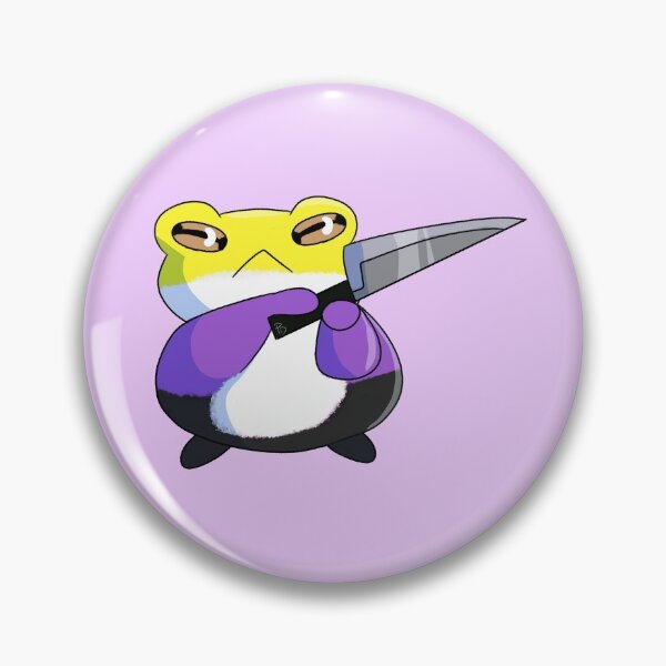 Item preview, Nonbinary Knife froggie  designed and sold by pukidraws.