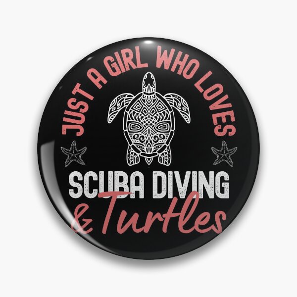 Item preview, Just A Girl Who Loves Scuba Diving And Turtles designed and sold by StudioAquaLumos.