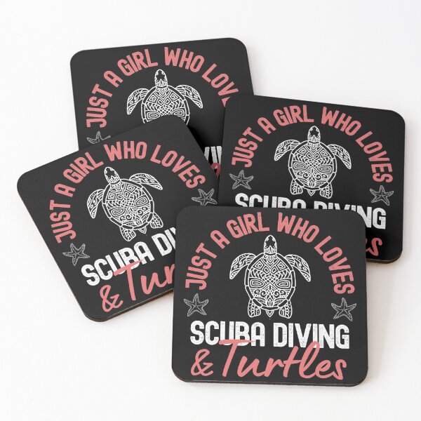 Item preview, Just A Girl Who Loves Scuba Diving And Turtles designed and sold by StudioAquaLumos.