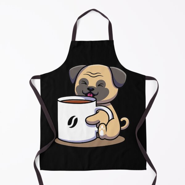 Item preview, Coffee Lover Pug designed and sold by Cartoon-animals.
