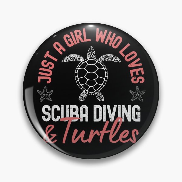 Item preview, Just A Girl Who Loves Scuba Diving And Turtles designed and sold by StudioAquaLumos.