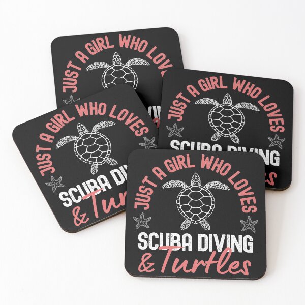 Item preview, Just A Girl Who Loves Scuba Diving And Turtles designed and sold by StudioAquaLumos.