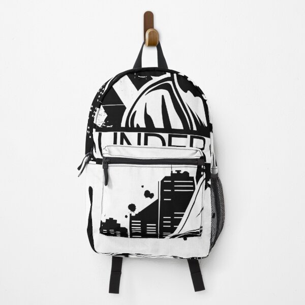 Item preview, Urban style Sticker of man in hoodie behind city silhouette designed and sold by egment.