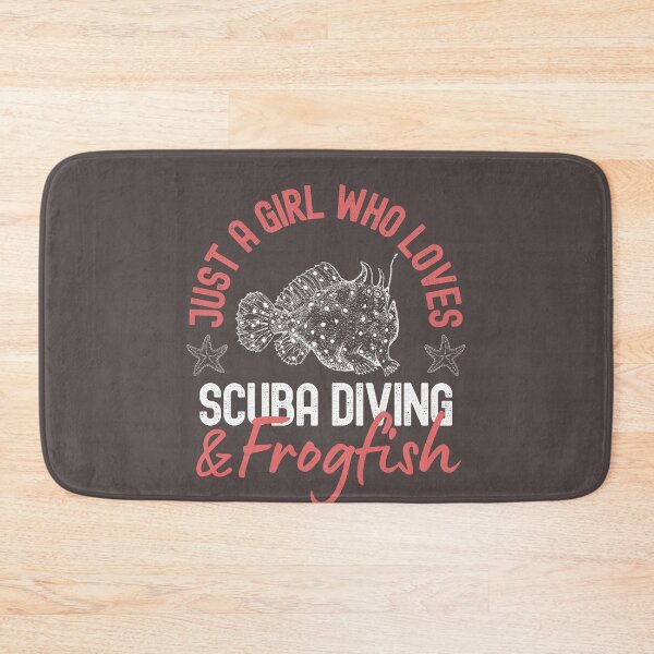 Item preview, Just A Girl Who Loves Scuba Diving And Frogfish designed and sold by StudioAquaLumos.