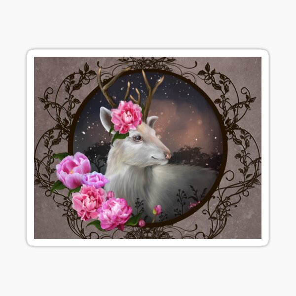White Hart Sticker