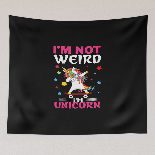 Item preview, I'm not weird I'm unicorn designed and sold by pnkpopcorn.