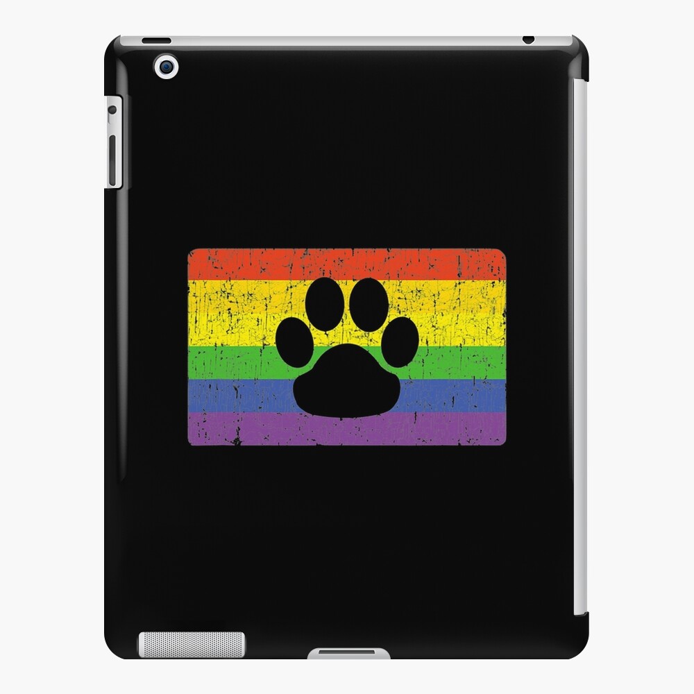 Gay Furry Pride Fandom Paw Rainbow Lgbt Flag Ipad Case Skin By Aaroncross Redbubble