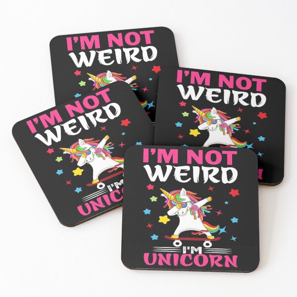 Item preview, I'm not weird I'm unicorn designed and sold by pnkpopcorn.
