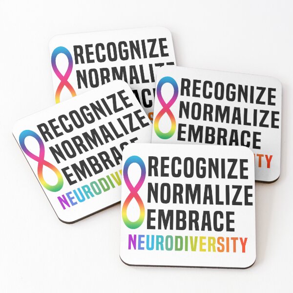 Item preview, Recognize Normalize Embrace Neurodiversity designed and sold by Color-Sparkle.