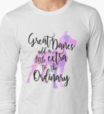 Extraordinary Great Dane Watercolor Long Sleeve T-Shirt