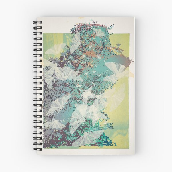 Item preview, White Moth Tangle in Summertime designed and sold by rebecca-prints.