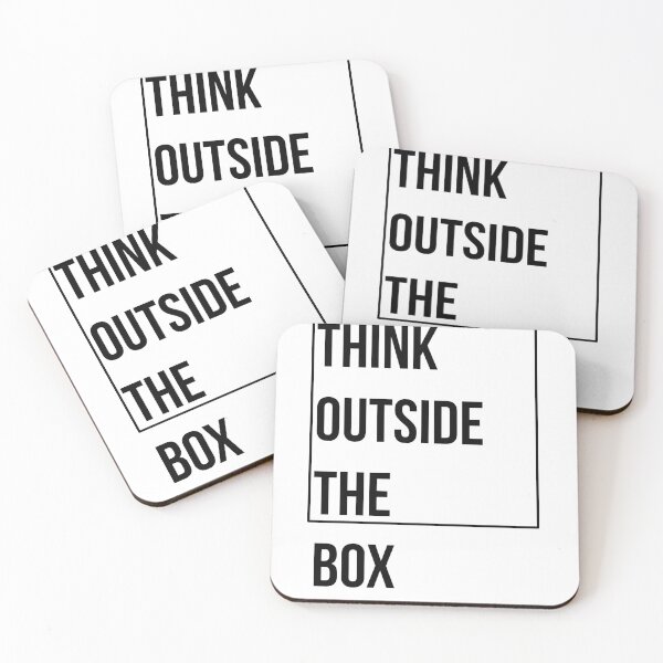 Item preview, Think Outside The Box Motivational Quote designed and sold by Princeps-.