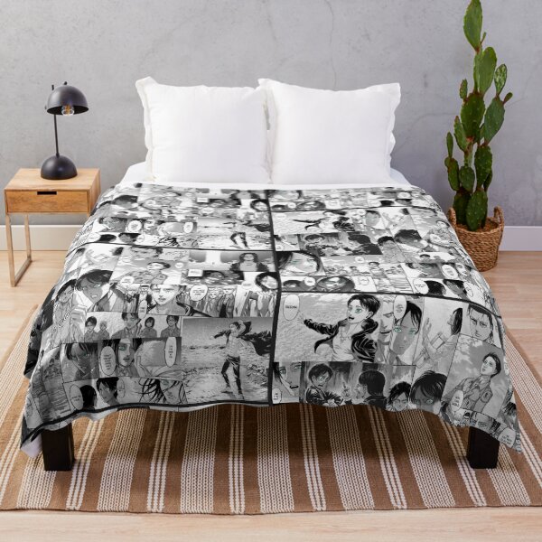 Attaque sur Titan Eren Yeager Manga Collage Plaid