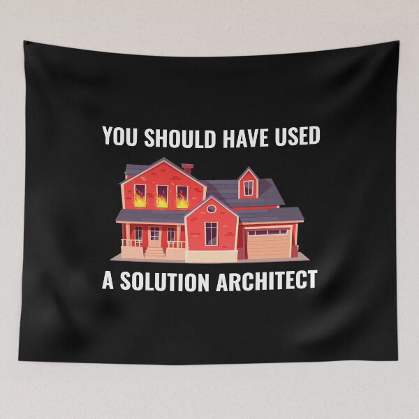 Item preview, Solution Architect Architecture Funny Saying designed and sold by CuteDesigns1.