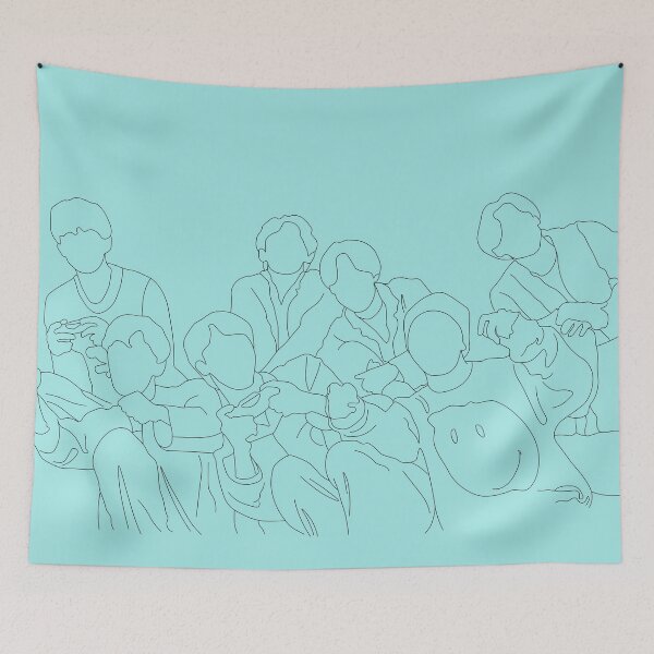 Item preview, Life Goes On Black Outline Print designed and sold by lineartdesigns.