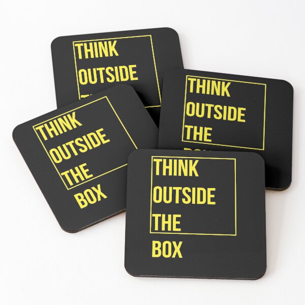 Item preview, Think Outside The Box Motivational Quote designed and sold by Princeps-.