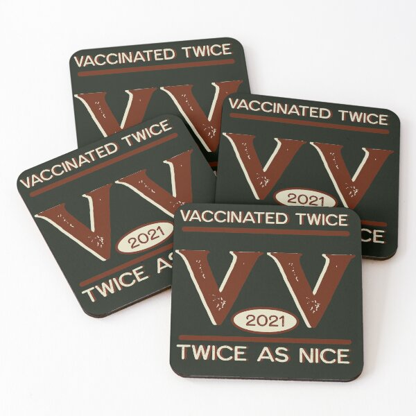 Item preview, vaccinated twice designed and sold by sandpiperstudio.