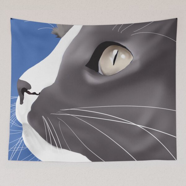 Aperçu de l'œuvre Chat gris créée et vendue par Designhelms.
