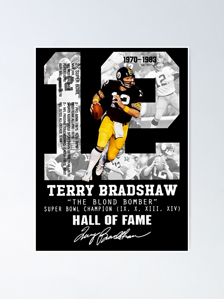 TERRY BRADSHAW CUSTOM PITTSBURGH STEELERS JERSEY BLONDE BOMBER