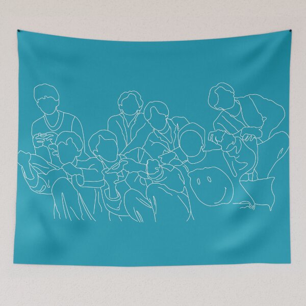 Item preview, Life Goes On White Outline Print designed and sold by lineartdesigns.