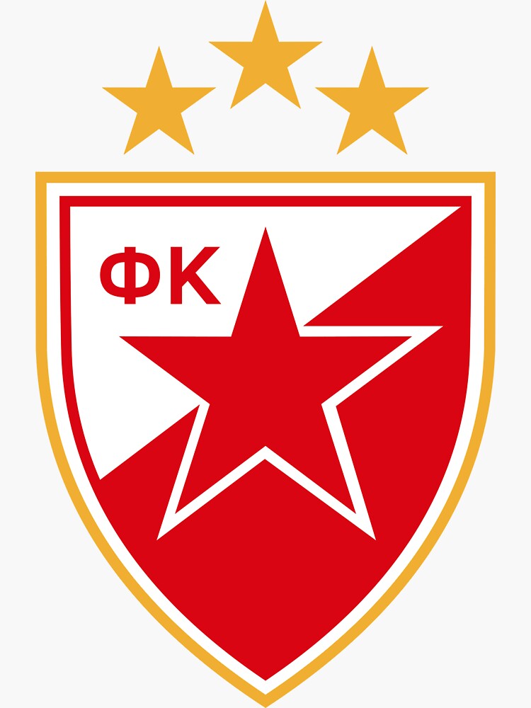 Crvena Zvezda Red Sticker for Sale by VRedBaller