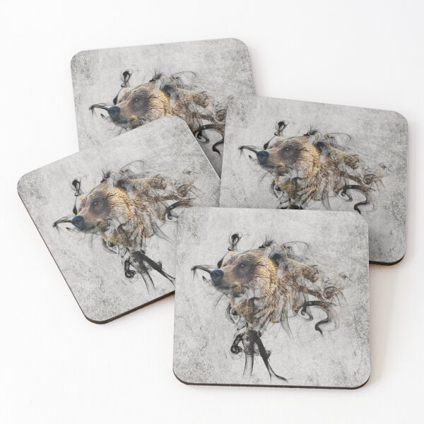 Item preview, Bear Smoke Animal Print designed and sold by ESand-Designs.