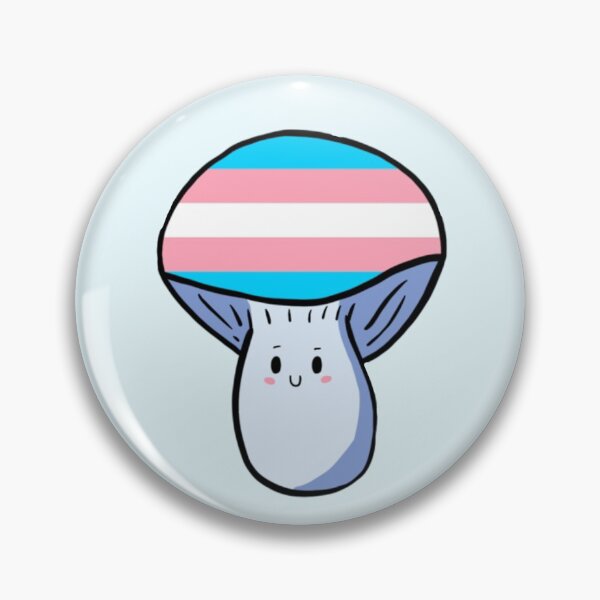 Item preview, Trans Pride Mushroom  designed and sold by KaitLouise.