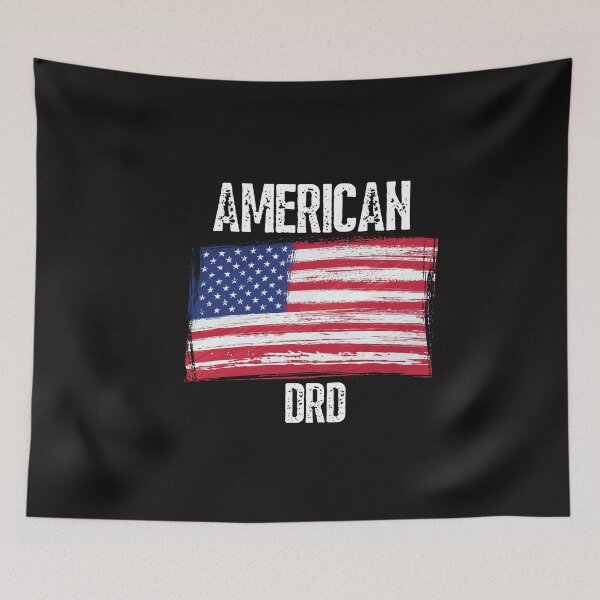 Item preview, American DRD Typography and USA flag illustration  designed and sold by garniturex.