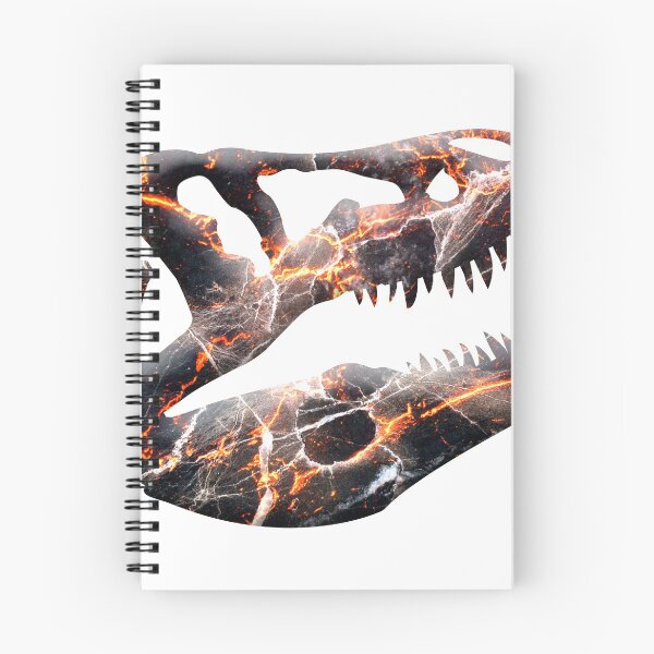 Aperçu de l'œuvre Crâne de tyrannosaure rex magma brisé créée et vendue par HellGirlStudio.