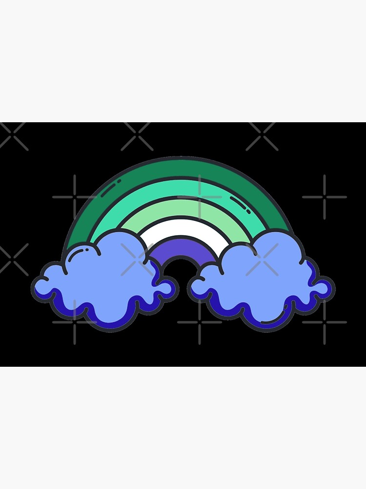 " Subtle Gay Men rainbow. MLM rainbow. men loving men rainbow. gay mlm