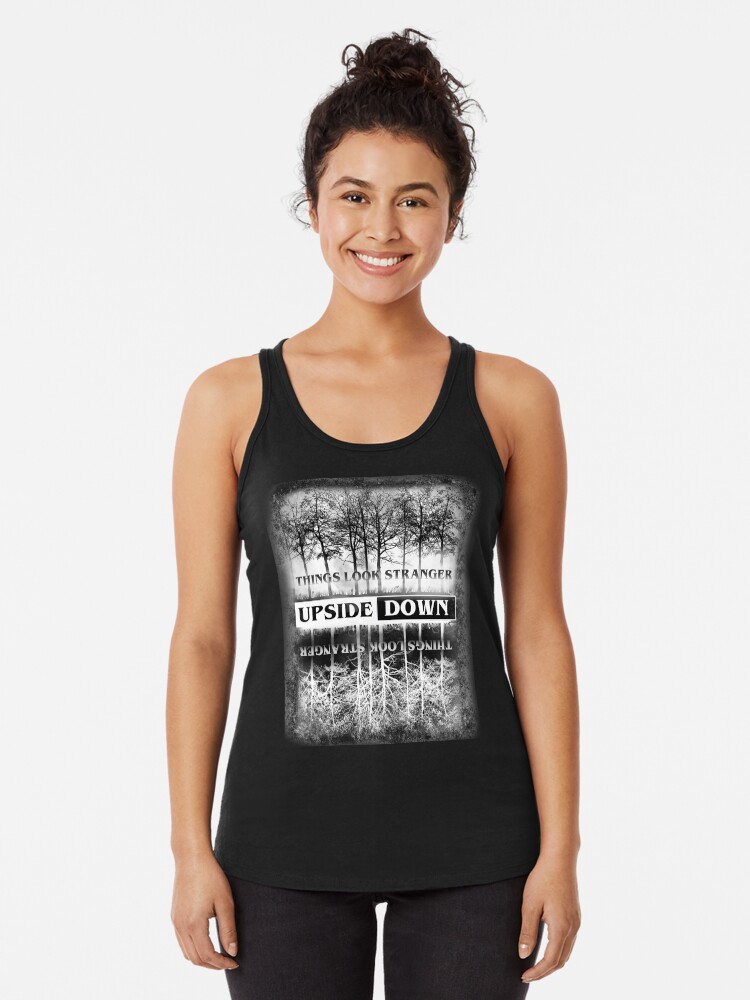 Thumbnail 1 of 3, Racerback Tank Top, Stranger Things - Upside Down Design designed and sold by TJA3200.