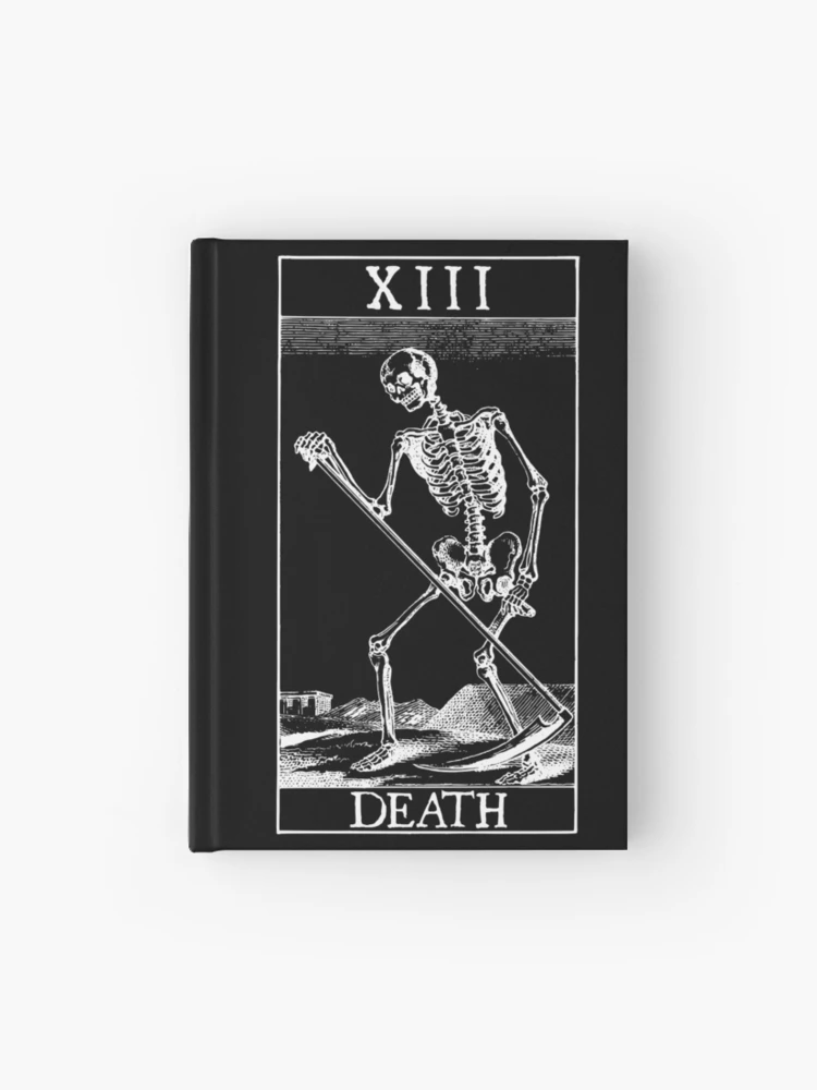 XIII Death: vintage black & white Tarot card from a 19th century