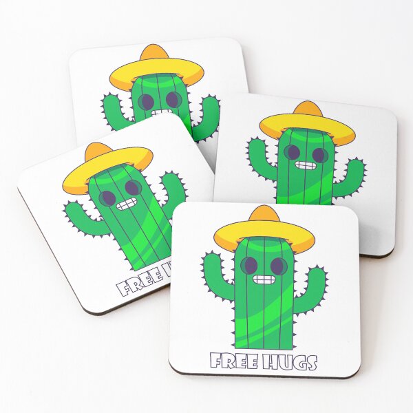 Item preview, free hugs funny cactus designed and sold by Sya Prints.