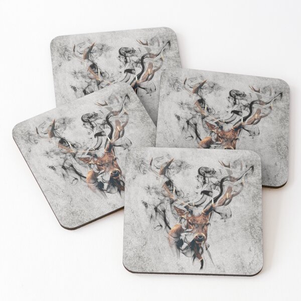 Item preview, Deer Smoke Animal Print designed and sold by ESand-Designs.