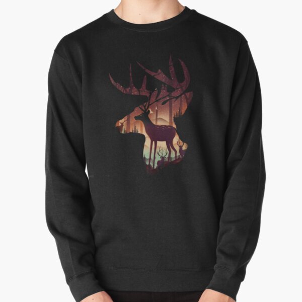 Mystical Deer Pullover Sweatshirt
