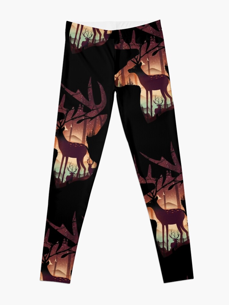 Mystical Deer Leggings for Sale by Dan Elijah Fajardo