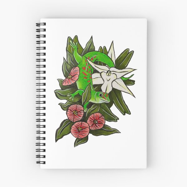 Item preview, Watercolor Day Gecko designed and sold by LovelyGreenbean.