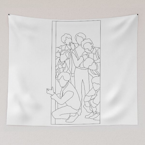 Item preview, Magic Shop Black Outline Print on White designed and sold by lineartdesigns.