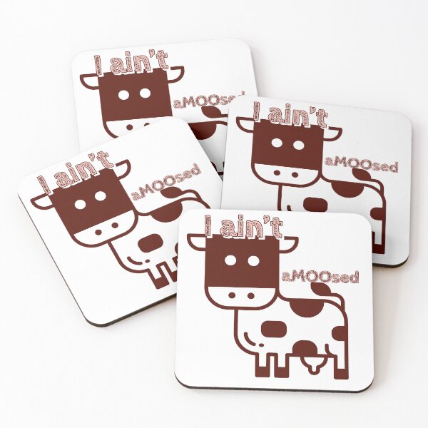 Item preview, I ain't amoosed cow kawaii cute designed and sold by KuroiFND.