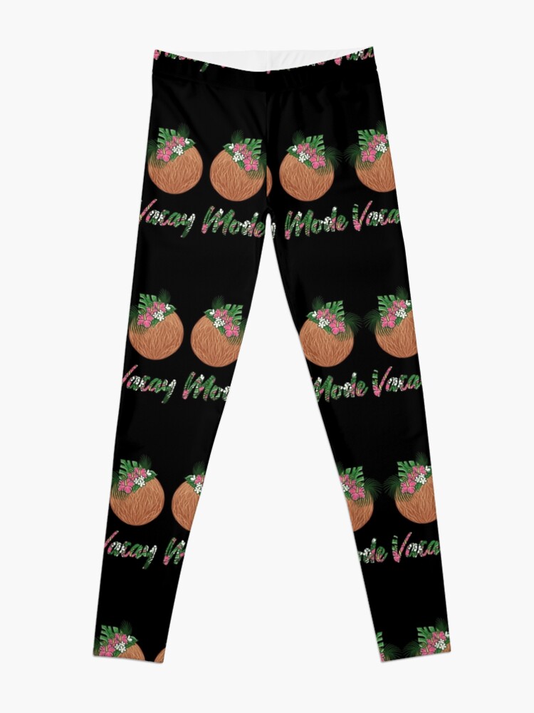 Discover Vacay Mode Coconut Lover Friends Holiday Beach Vacation Leggings