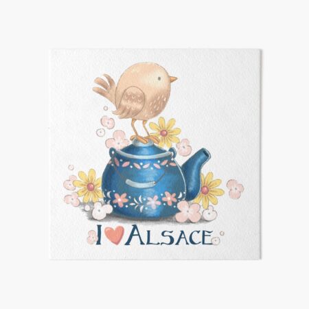 I love Alsace Art Board Print