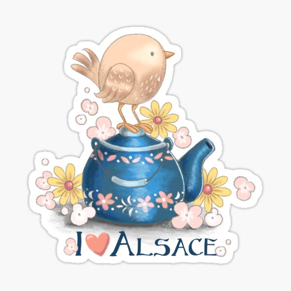 I love Alsace Sticker
