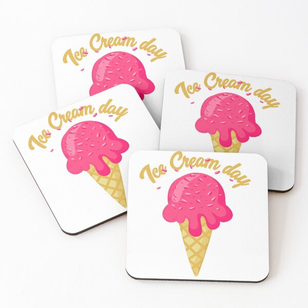Item preview, funny national ice cream day with cone designed and sold by redblackline.